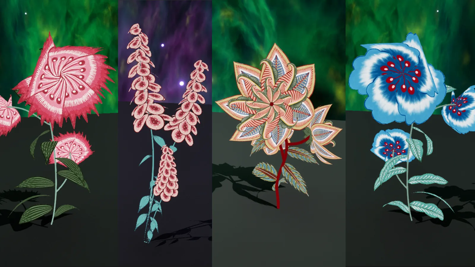 Quiet Echoes — textured flowers